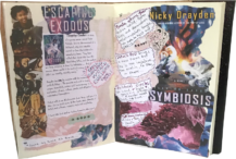 Escaping Exodus and Symbiosis by Nicky Drayden book journal pages